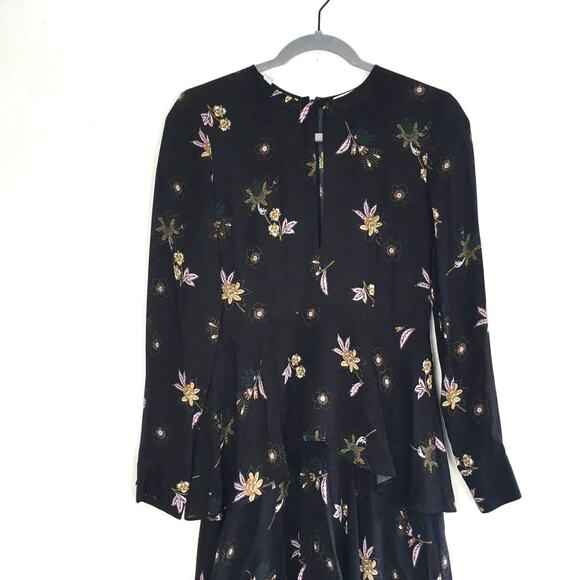 A.L.C. Christianne Floral Tiered Silk Maxi Dress - Picture 3 of 9